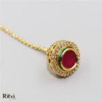 Ritvi Meru Kundan Gold Borla/Bor
