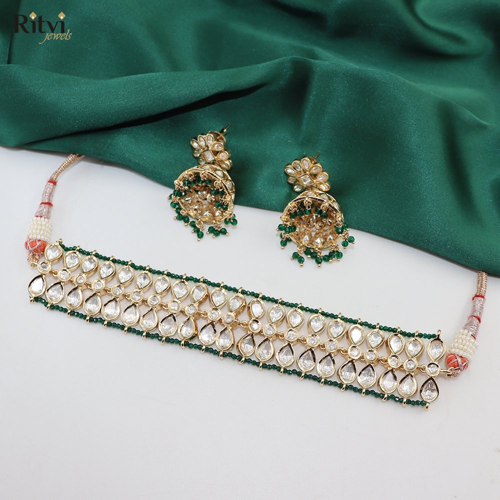clara kundan choker set 3
