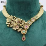 Ritvi Laveena Rajwada Gold Necklace Set - Image 2