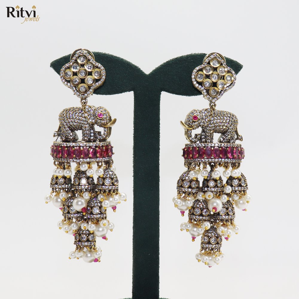 myra elephant earrings